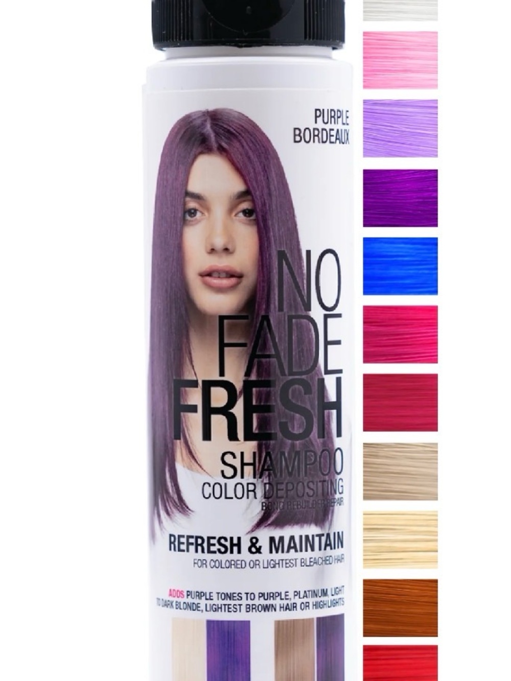 No Fade Fresh Purple Bordeaux Color-Depositing Shampoo